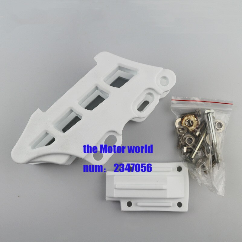 Motorcycle CNC Plastic Chain Guide Sprocket Guard Protector For Suzuki RM125 RM250 RMZ250 RMZ450 RMX450Z DRZ450S DRZ450R: white