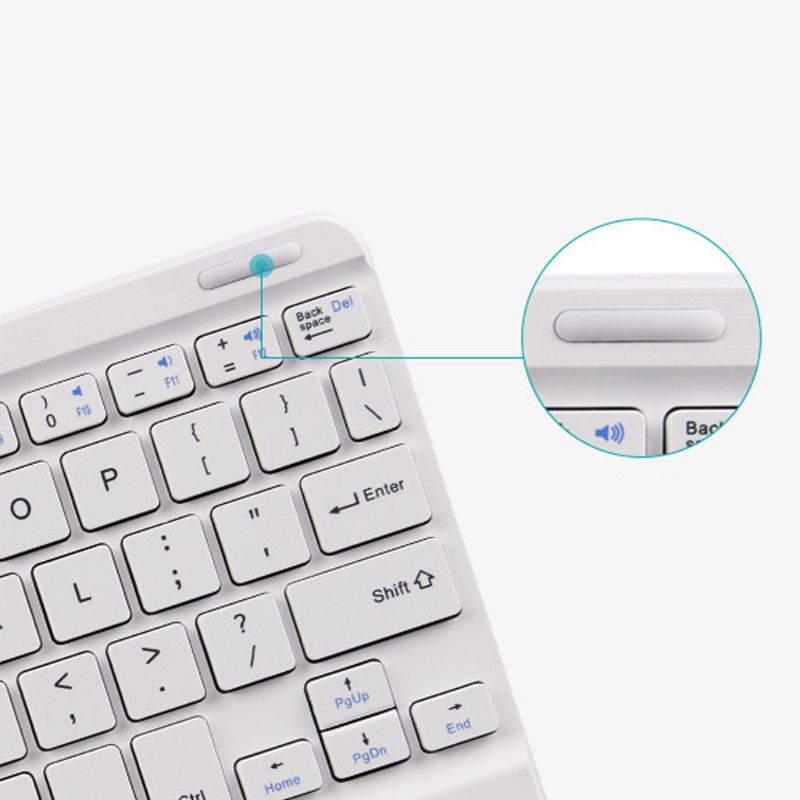 7/9/10 Inches Wireless Bluetooth Lightweight Keyboard with Touchpad Cellphone Tablet Keyboard Portable Travel Keypad