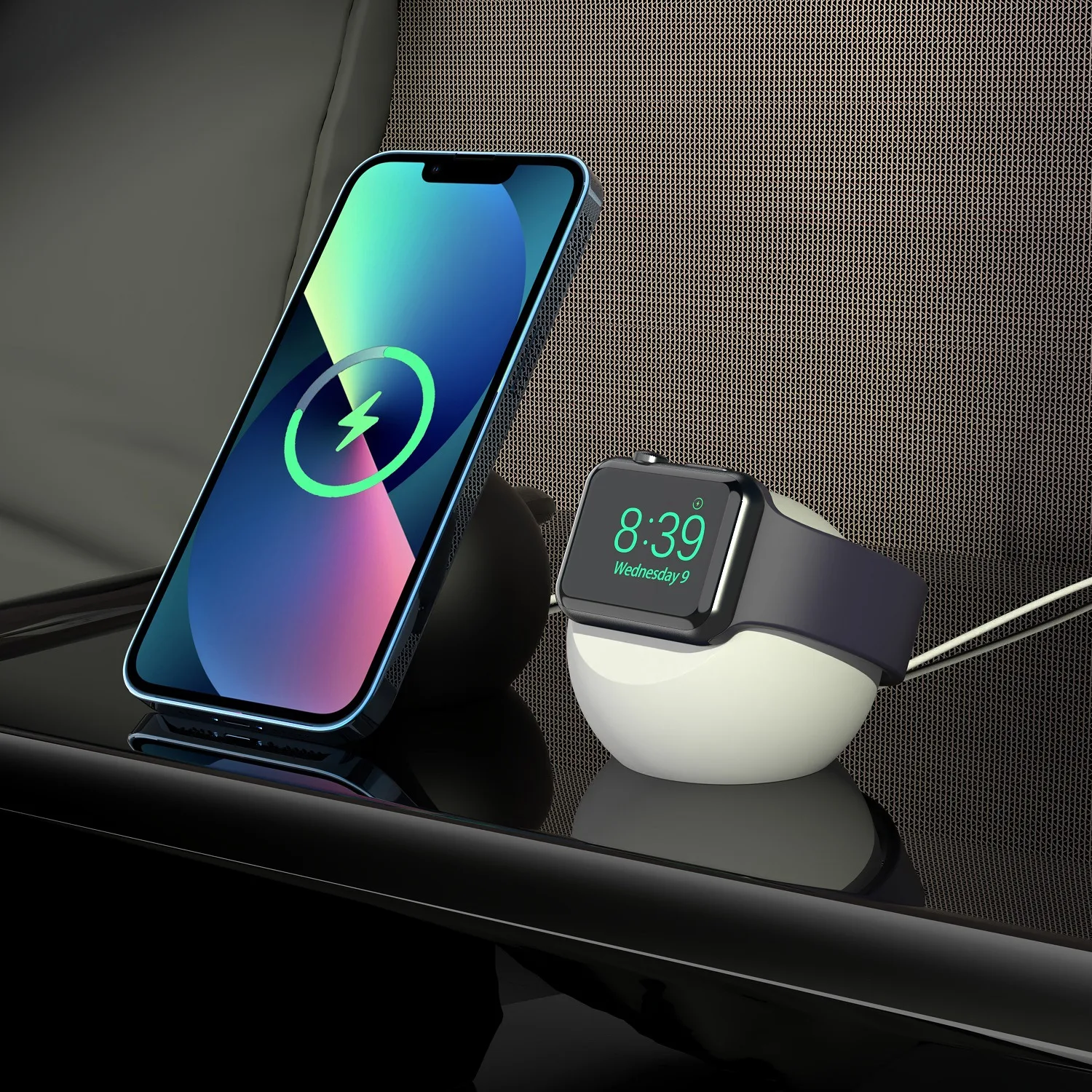 Ladegerät Stehen Für Apfel Iwatch Serie Ladegerät Dock Bahnhof Schreibtisch Ball bilden Magnetische Silikon Halterung Uhr Ladekabel Halfter