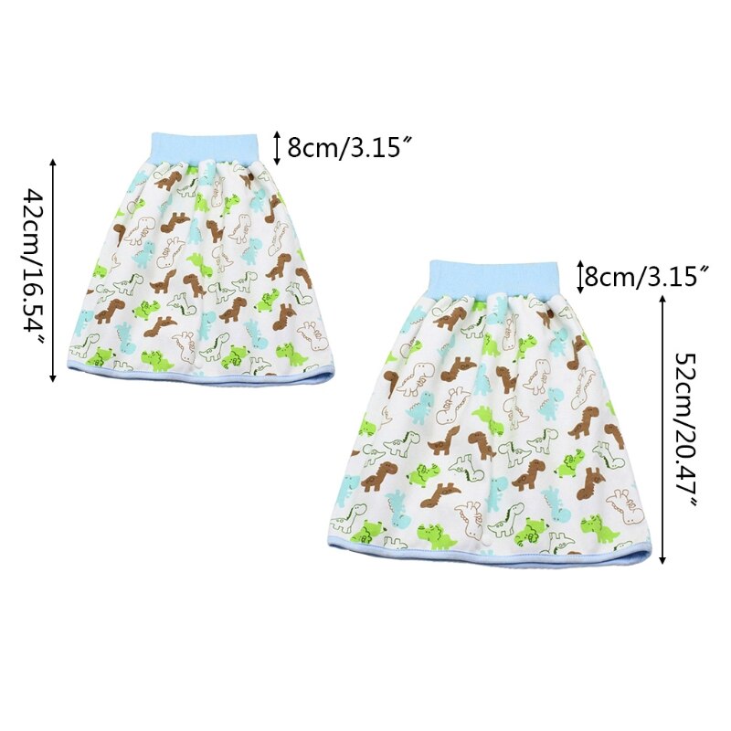 Infantile enfants imperméable couche-culotte jupe lavable réutilisable Urine Pad Shorts bébé -né formation couche à langer pantalon