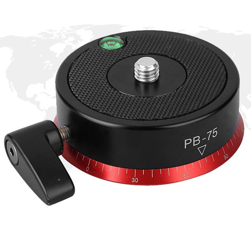 Aluminum Alloy Horizontal Rotating Head 360 Degree Panoramic Photography Head Tripod Accessories Maximum Load 6-10 Kg