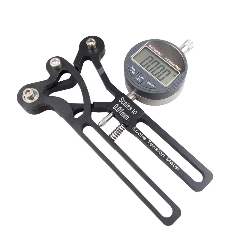 Speichen Spannung Tester Digitale Skala 0,01mm Fahrrad Anzeige Meter Tensiometer Fahrrad Speichen Spannung Rad Werkzeug: Schwarz
