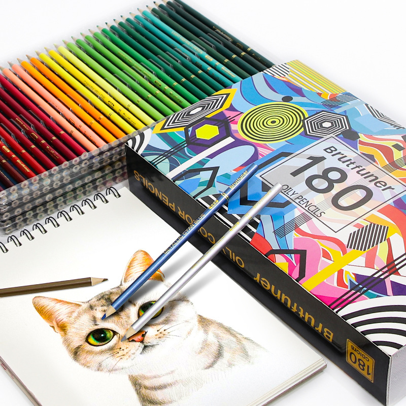 Brutfuner 72/48/120/160/260 Professionele Olie Kleurpotloden Hout Aquarel Potloden Tekening Potlood Set Voor School art Supplies