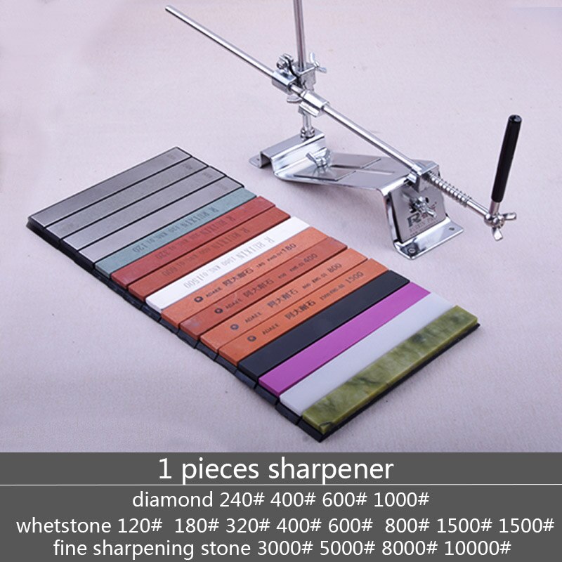Fixed angle knife sharpener sharpening 120 3000 grit corundum diamond kitchen tools whetstone oil stone honing stones