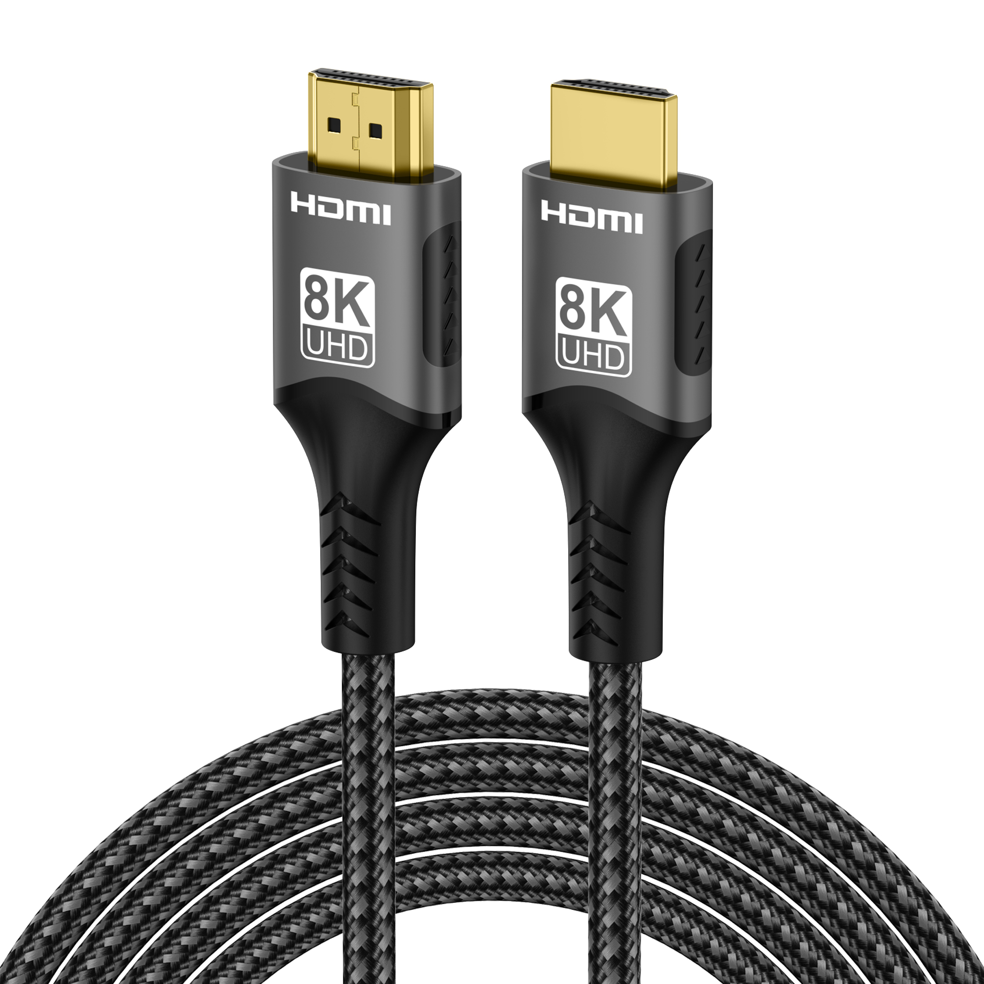 Kabel HDMI 2.1 Splitter 4K@120Hz 8K@60Hz 48Gbps Adapter do EARC ARC HDCP Ultra High Speed Video Cable PC Laptop Projektor HD TV: Black / 5 m