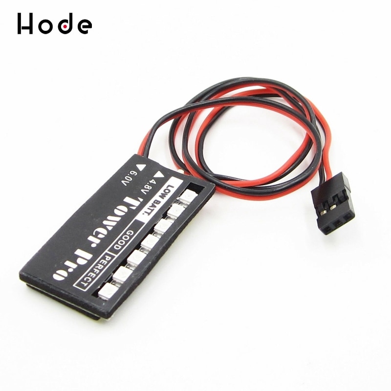 4.8v 6v 7 LED RC modèle récepteur batterie indicateur de tension voiture auto