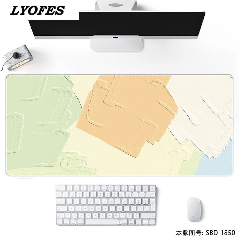 Kawaii Desk Pad Writing Desk Mats Gaming Mouse Pad Large XL 80*30cm Laptop Mouse Mat for Office Home Computer Keyboard: 800x300x3mm 09