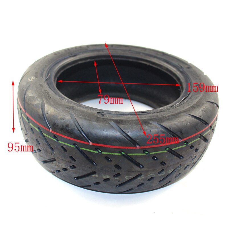 Neumático de goma inflable para patinete, rueda de neumático de 11 pulgadas, 90/65-6,5, para todoterreno, 10x2,50