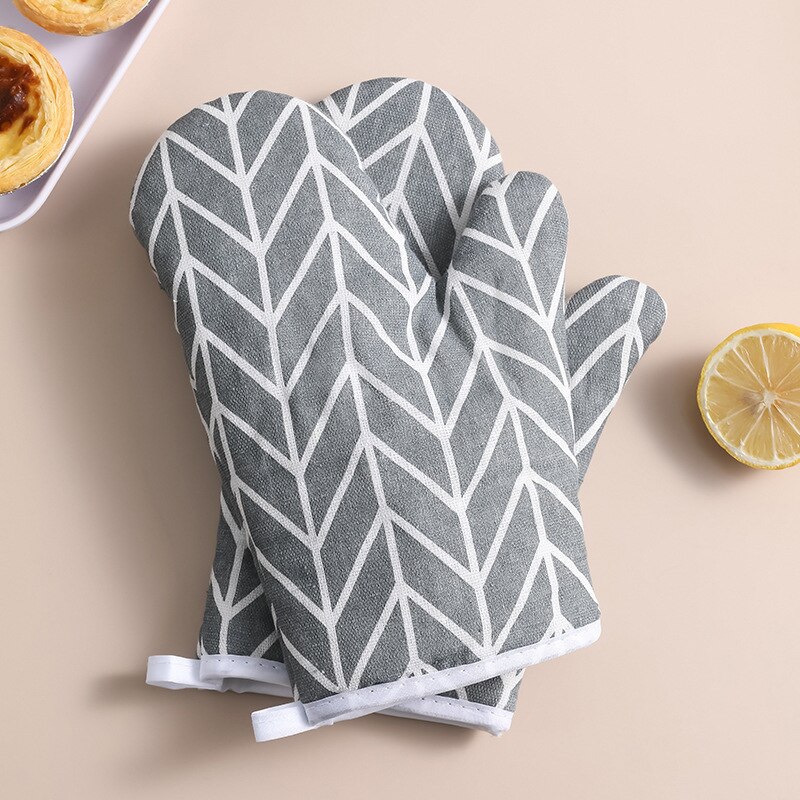 Guantes de cocina resistentes al calor, manoplas para olla , 2 piezas: 2PCS F