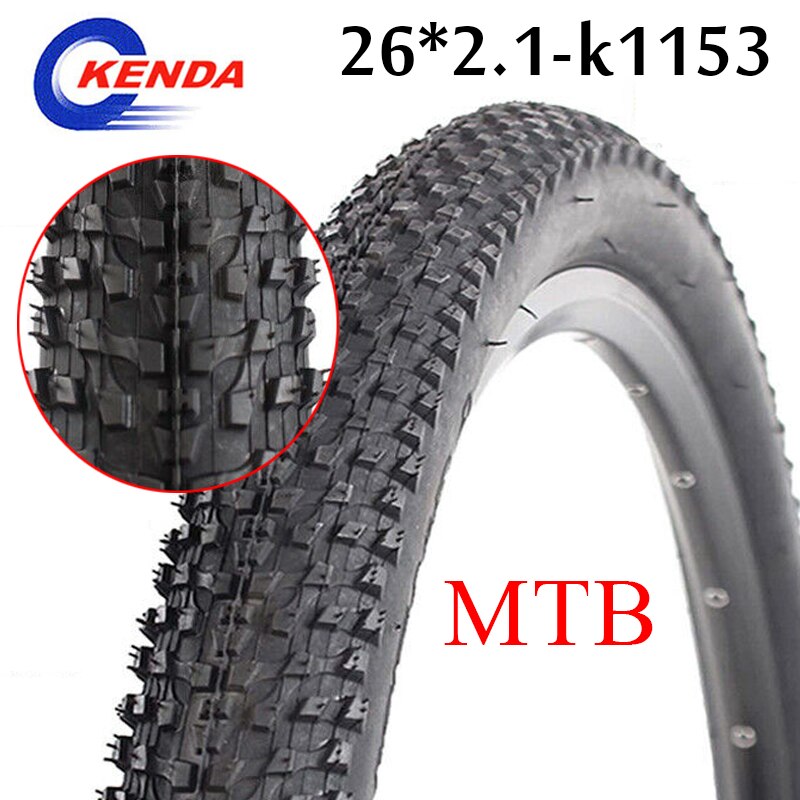 KENDA Mountain bike Tire 26*1.95 Ultralight 26*2.1 Tyre 60TPI Not Folded Non-slip 26 inch bicycle tire K1153 Cycling Parts