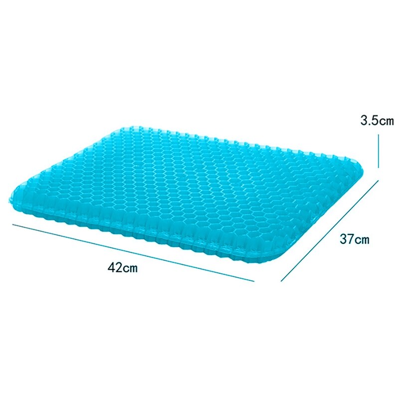 Cojín ortopédico de Gel para asiento, funda de tela antideslizante, transpirable, para silla y coche