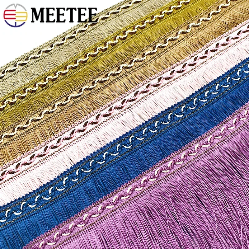 Flecos de borla de 1/2M para ropa, banda para ajuste de encaje, cortina, cinta textil para el hogar, borlas, vestidos, flecos recortados, accesorios de costura DIY