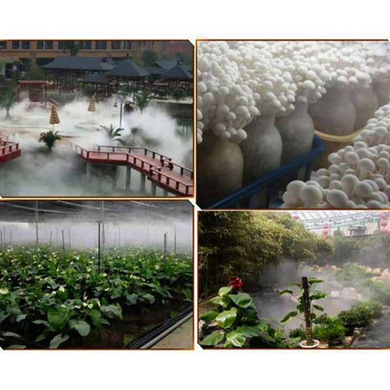 Nebulizador ultrasónico de 3 cabezales para fuente de agua, máquina de niebla para estanque, atomizador cuadrado, humidificador de aire para rocallas de acuario