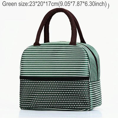 Przenośny piknik lodówka żywności torby termiczne folia aluminiowa chłodnica torebka na obiad duża pojemność torby podróżne Bolsa De na napój owocowy: zielony