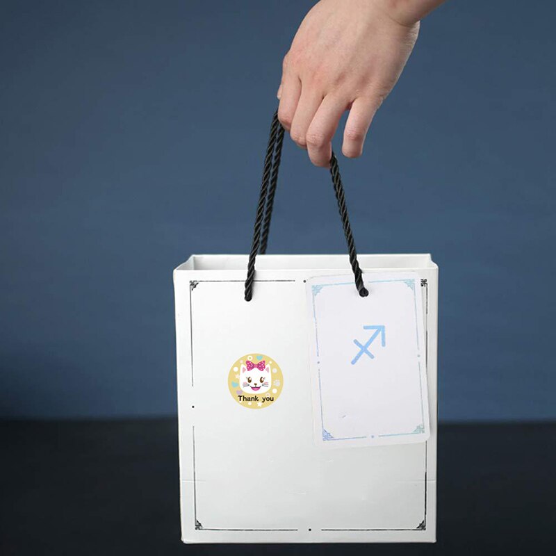 Kids Cartoon Dier Sticker Roll 500-Count Stickers Ronde Leraar Aanmoediging Motivatie Etiket Sticker Voor Leraar UD88