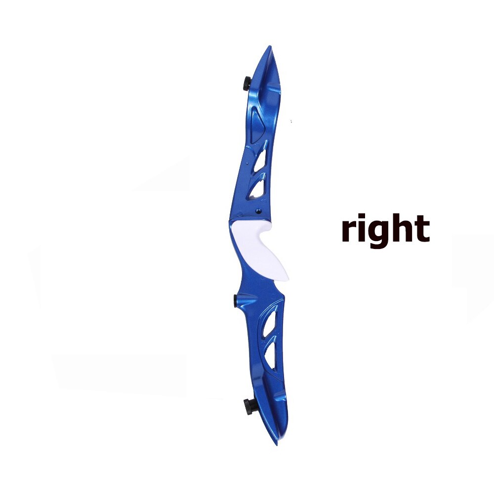 23 Inches Sanlida Beginner Recurve Bow Riser Magnesium Left/right Hand for Archery Practice Outdoor Sport: Right Blue