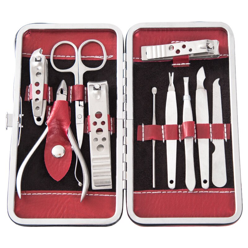 Nagelknipper Set 10 Delige Manicure Set Beauty Nail Gereedschap Thuis Apparaten Rvs Nagelknipper Relatiegeschenk Reizen Set