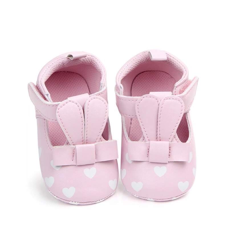 Kanin øre baby sko bløde solebaby piger første rullator dejlige sko casualbaby pige sko: A2 / 13-18 måneder