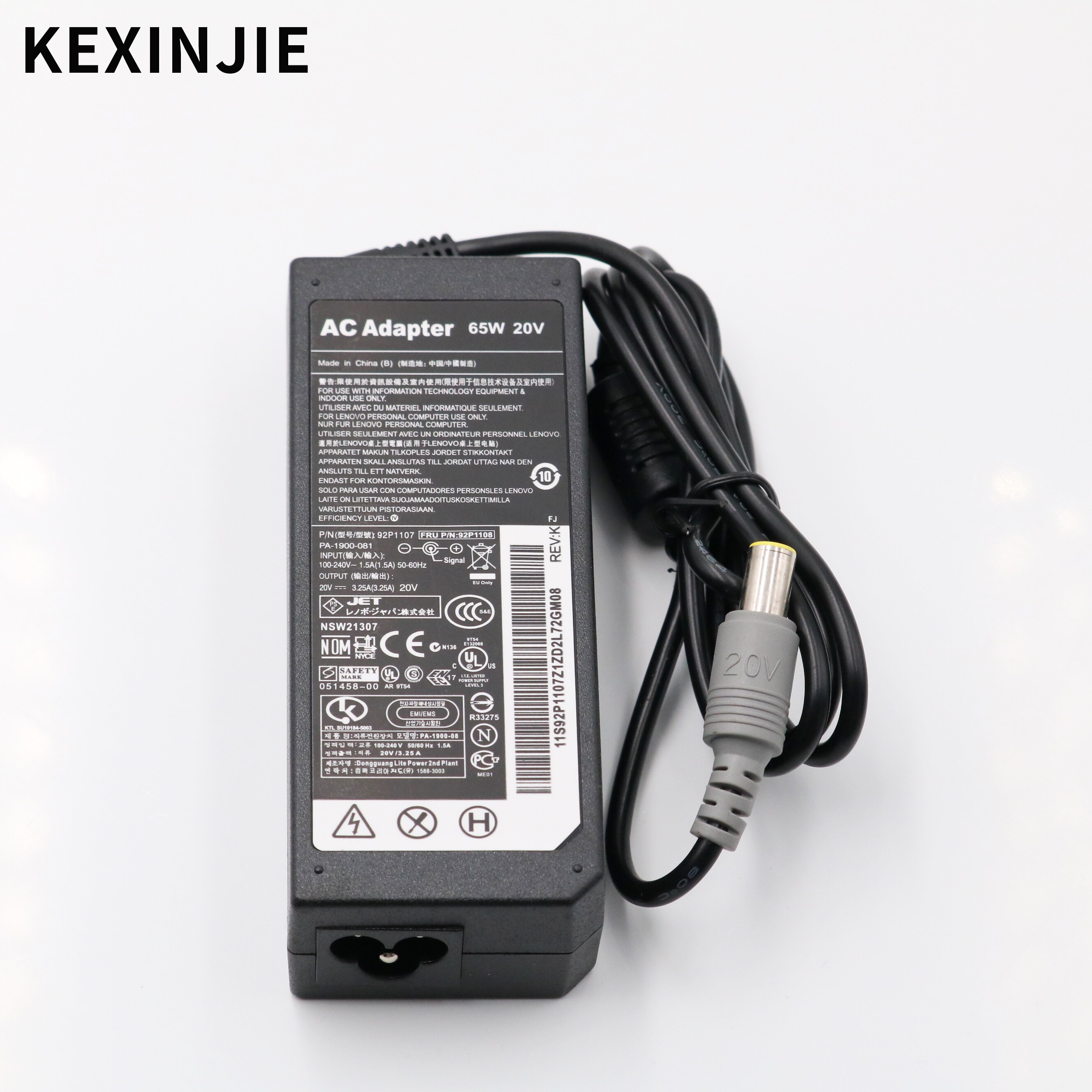 20V 3.25A 65W Ac Adapter Oplader Voor Lenovo Ibm X60S X61 X61S X200 X200I X200S X201 X201I X201S x220 X220I F25