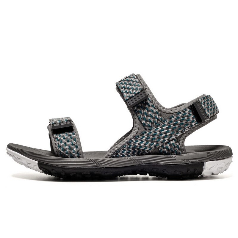 Komfort walking gummi sandaler udendørs fodtøj hul vandtæt 44 slide trekking åndbar sandal playa sandalen de til s: Grå / 40