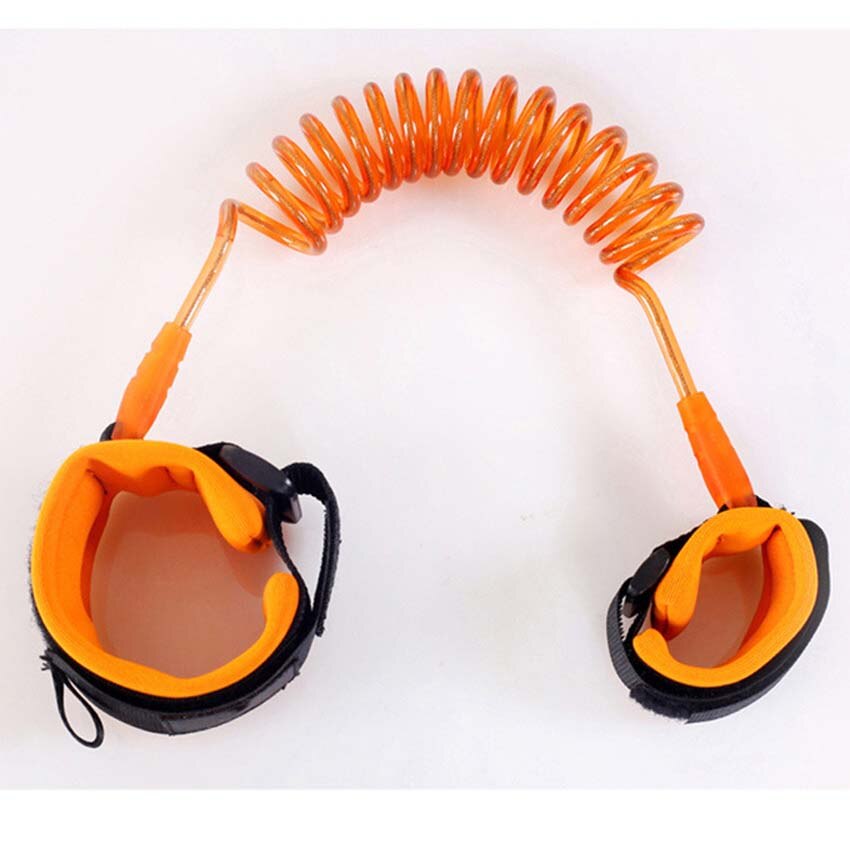 Popolare bambino Del bambino Dei Bambini Del bambino di Sicurezza a passeggio imbracatura anti-perso Da Polso Cinturino Guinzaglio per Bambini A Mano Cintura Lunghezza Della Corda 1.5m /2.5 m: Arancione / 250 cm Length