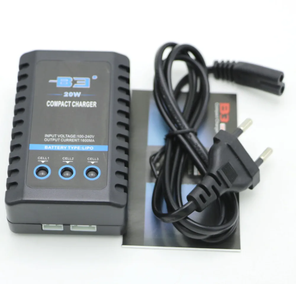 1 chargeur d'équilibre Compact IMAX RC B3 20W Pro 10W pour batterie Lithium LiPo 2S 3S 7.4V 11.1V + Freepost: YELLOW