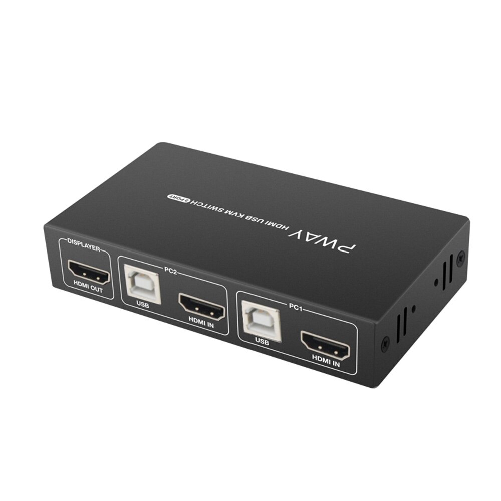 PWAY kvm-schalten HDMI kabel unterstützt USB 2,0 vga Splitter Kasten für USB Schlüssel tastatur maus Monitor Adapter USB drucker schalter