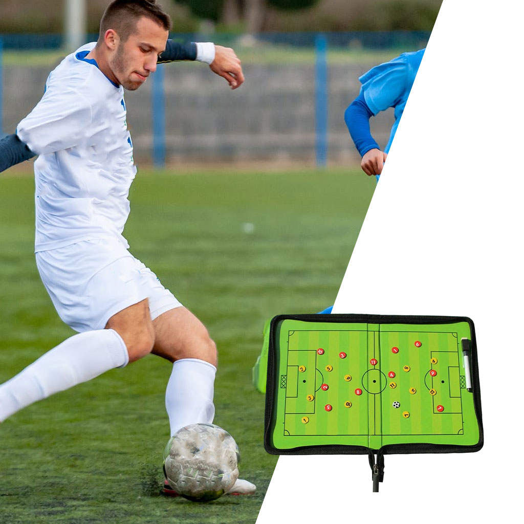 Soccer/Football Coaching Board Coaches Magnetic Board Kit with Marker Pen, 40x27cm