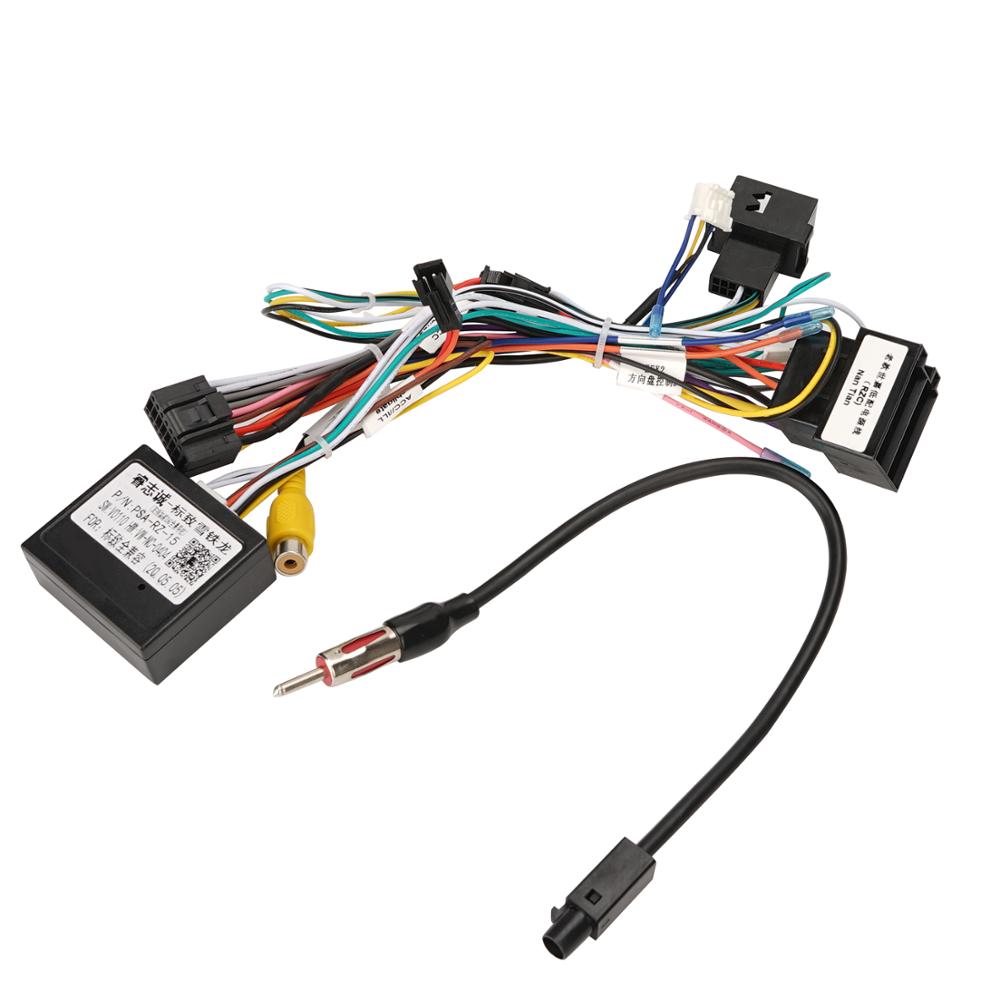 16 Pin Android Car Stereo Wiring Harness for Cit.roen C-QUATR / C-4 Low Fit Level (10 ~ 18) Low Fit with CANbus