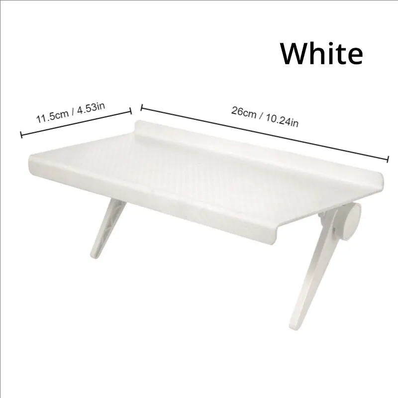 1pc White/Black Adjustable Hanging Rack for TV Set Top Box, Remote Control, Router & Small Accessories, Multi-Functional Storage: green