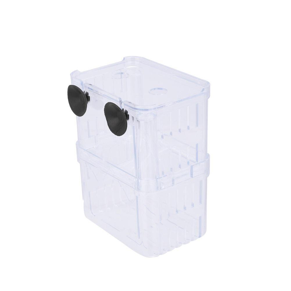 Double Layer Self Floating Incubator with Suction Cup Aquarium Hatching Fish Breeding Box