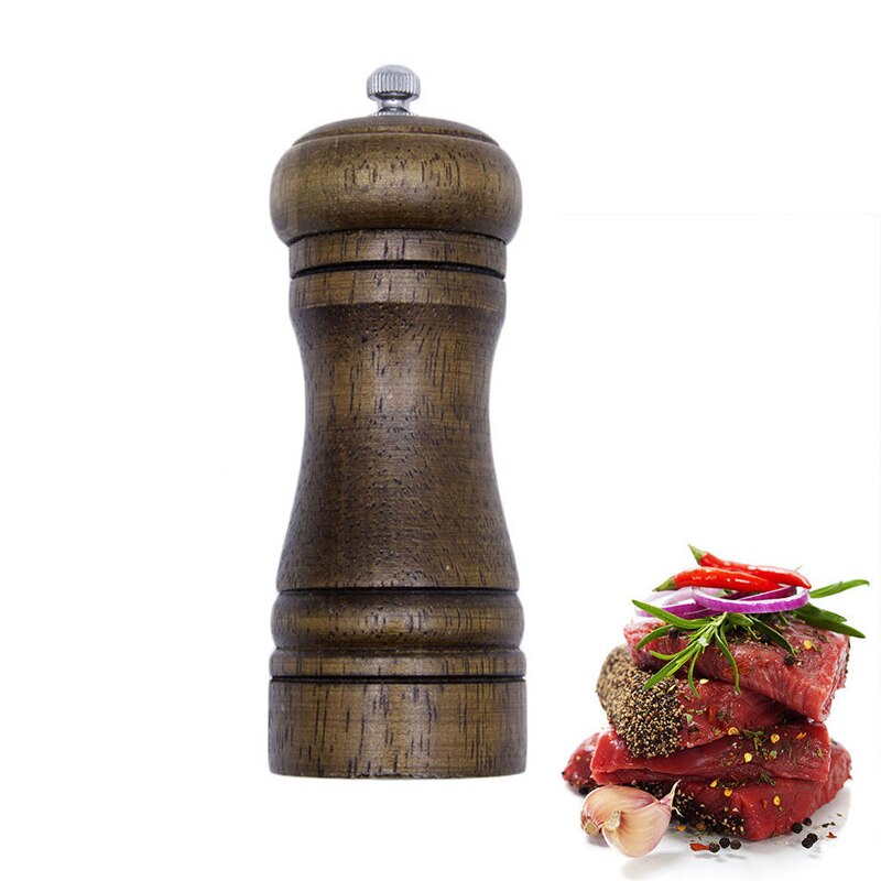 Handige houten eiken zout peper kruiden saus molen molen stok keukengereedschap