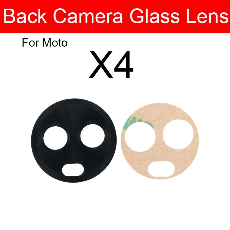 Bageste kameraglasglas til moto motorola  e4 e5 e6 x4 play plus ydre kameralinser stort kameralinseglasdæksel + klistermærke: X4