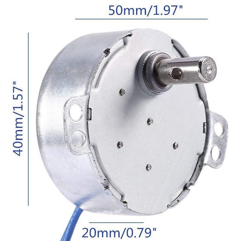 Motore sincrono giradischi motore sincrono 100-127 v ca 50/60Hz 4W minimo CCW/CW, (2.5-3 giri/min, 4 confezioni)