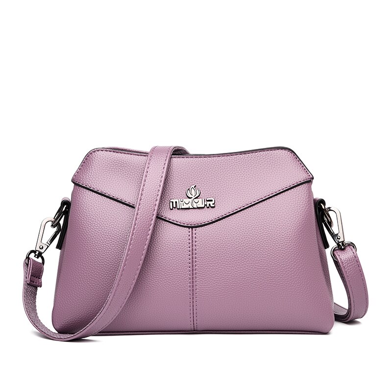 Olsitti Pu Lederen Crossbody Tassen Voor Vrouwen Luxe Handtassen Dames Grote Capaciteit Messenger Bag: Purple
