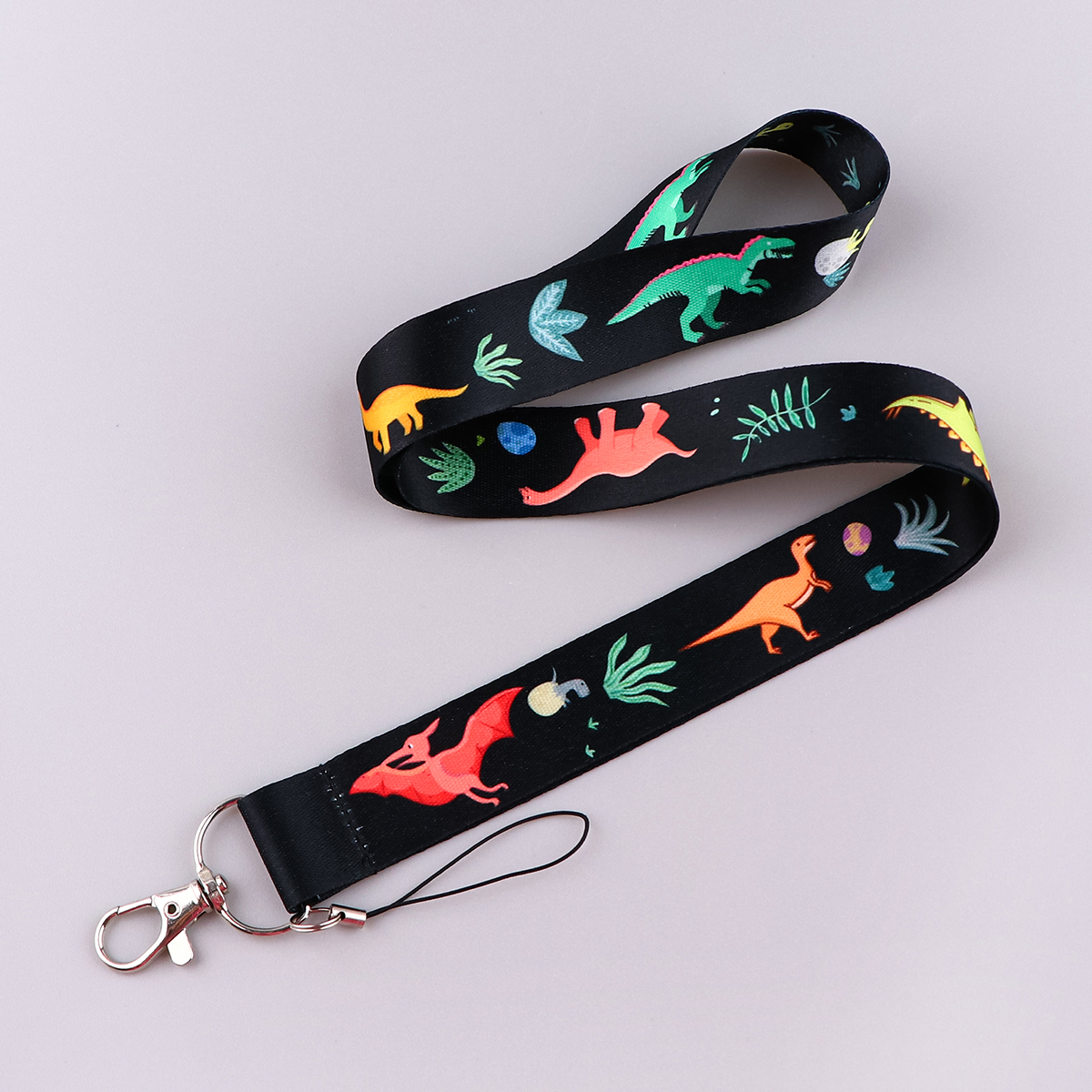 Porte-identifiant dinosaure mignon, lanières pour clés, sangle de cou, carte d'identité, sangles de téléphone portable, accessoires, pour garçons