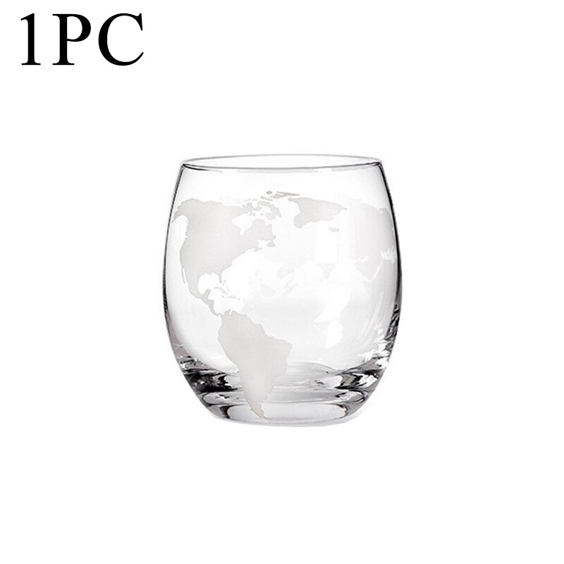 Decantador de whisky globo aireador de vino, conjunto de cristal de calavera de velero dentro de cristal con soporte de madera fina, decantador de licor para taza de Vodka: 1 cup