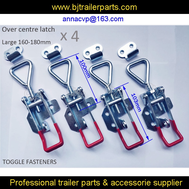 CVP over centre latch catches LARGE 4PCS trailer toggle latch Fastener UTE 4WD truck trailer latch Lock Zinc Plated