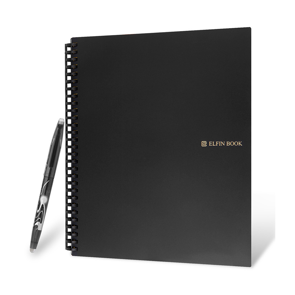 Elfinbook 2 Uitwisbare Herbruikbare Slimme Magnetron Notebook Wave Cloud Wissen Notepad Notitieblok Gevoerd Met Pen