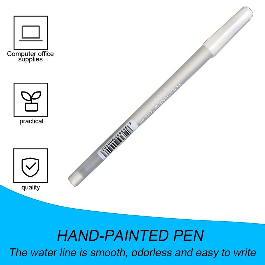 1 pcs Highlight pen black card hand-painted white marker white marker pen sign