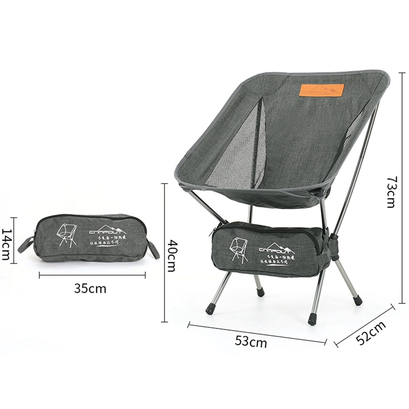 Kamperen Dubbele Buis Aluminium Maan Stoel Draagbare Rugleuning Camping Stoel Strand Leisure Lounge Stoel Outdoor Vissen Stoel