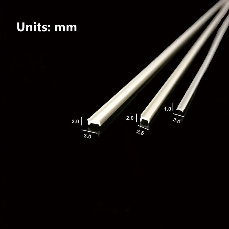 10PC ABS Plastic Model H Special Modelling length of 25cm Building Model landscape layout and DIY materials: 1X2mm 10cps