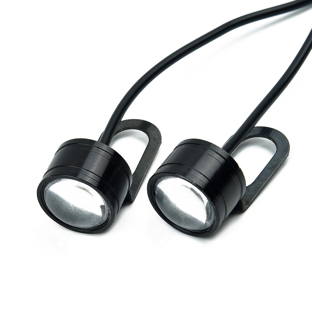 Universal 2 pçs motocicleta led farol moto condução spotlight rua moto nevoeiro ponto cabeça luz da lâmpada da motocicleta elétrica