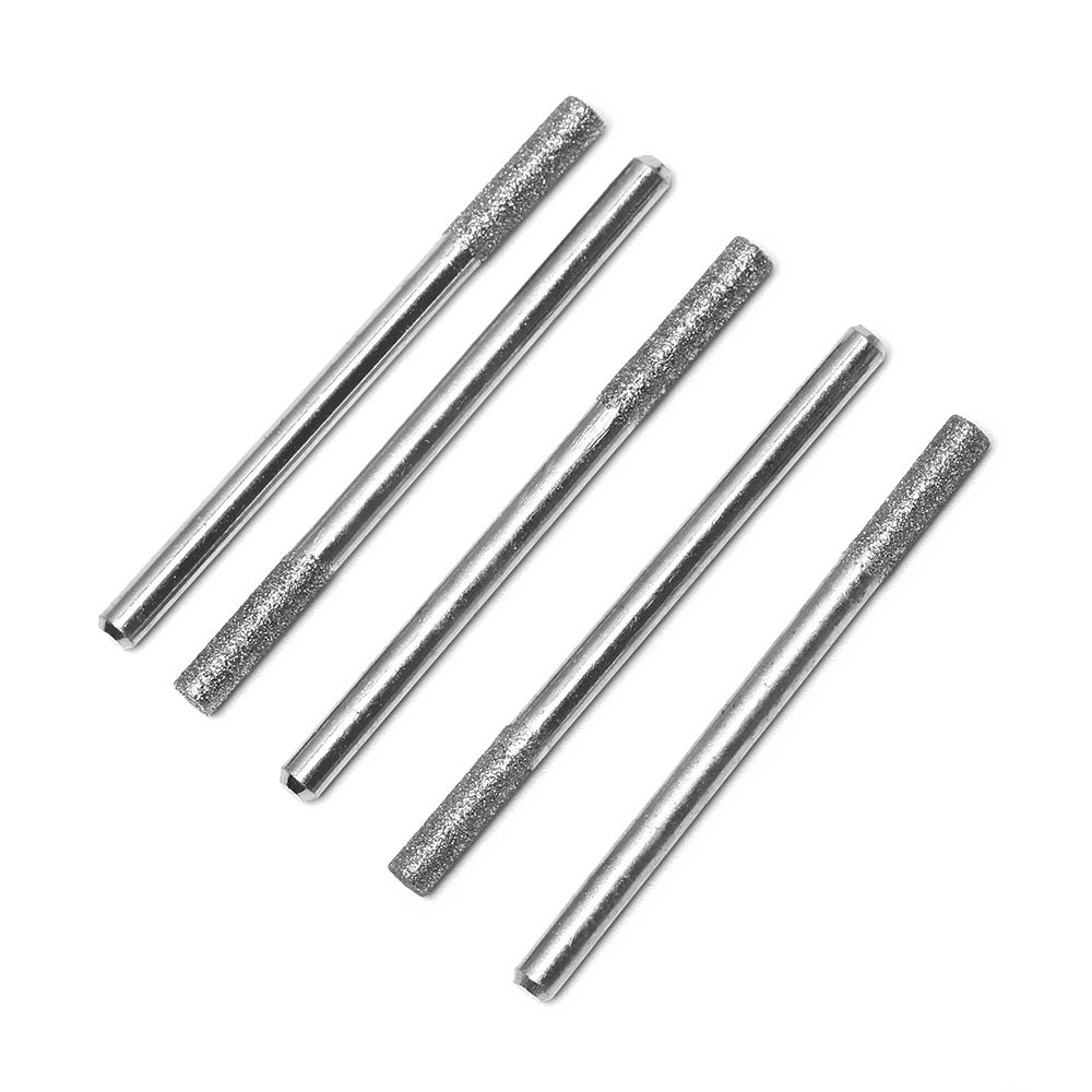 5pcs 3/4/5mm Burr Stone Fits 1453 Craftsman Micro-carving Needle Diamond Chainsaw Sharpener Abrasive Tools Chainsaws Sharpening