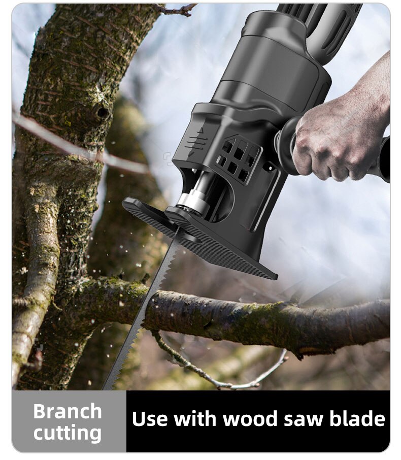 21V 12V Accu Boormachine Elektrische Schroevendraaier Oplaadbare Met Batterij Elektrische Boor Conversie Kettingzaag Blade Power Tool Set