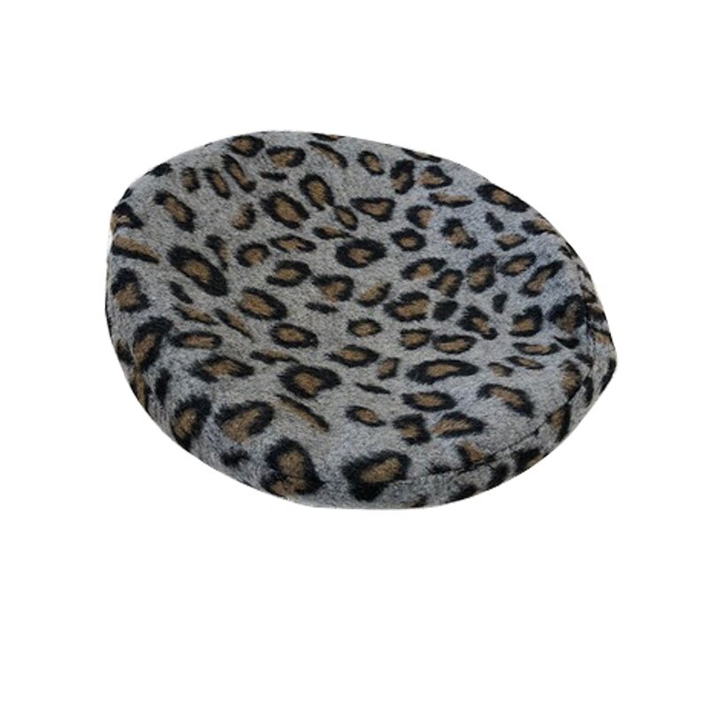 Baret hoeden voor vrouwen Baret Leopard Herfst Winter baret vrouwen baretten caps voor vrouwen: grey khaki