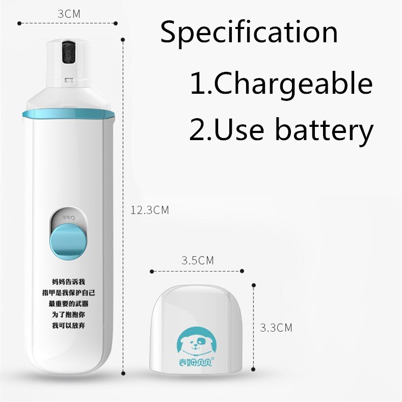 Painless Pet Paw Nail Tool Cut The Nail Dog Nail Grinders Dog Nail Clippers USB Rechargeable Electric Pet Nail Clipper