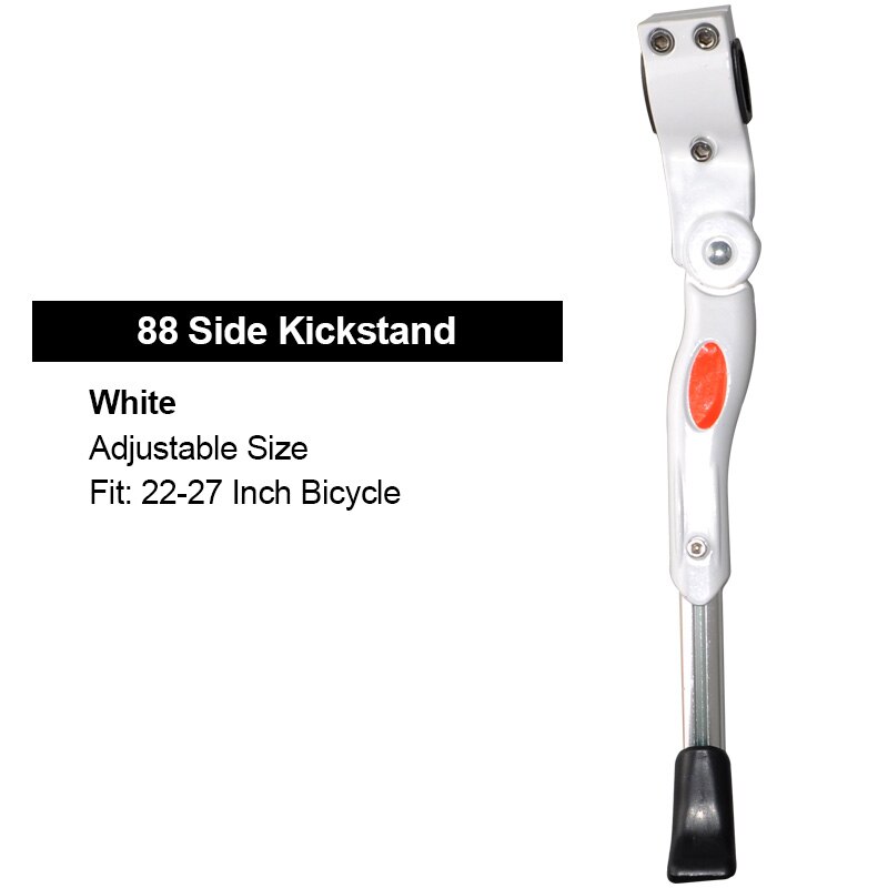 Mountain Road Bike Support Side Stand Foot Brace Durable Bicycle Stand Kickstand Parking Racks Bicycle Accessories: 88 Side White
