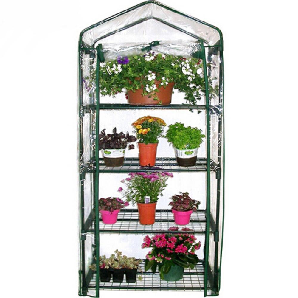 Four Floors Green Household Plant Greenhouse Mini Garden Warm Room PVC Garden Warm Room 69x49x155CM