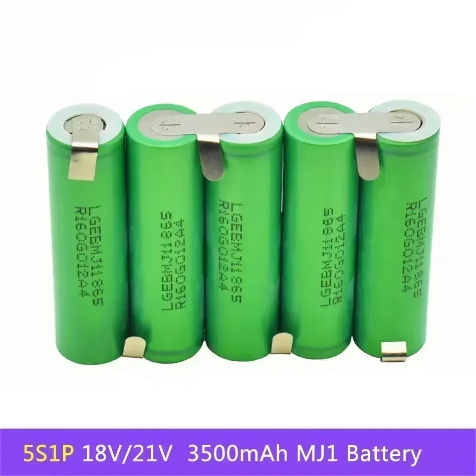 18650 MJ1 3500mAh 7000mAh 20 amps 3S 4S 5S 6S 8S 7.4V 12.6V 14.8V 18V 25.2V 29.6V For Screwdriver batteries weld battery pack: Blue